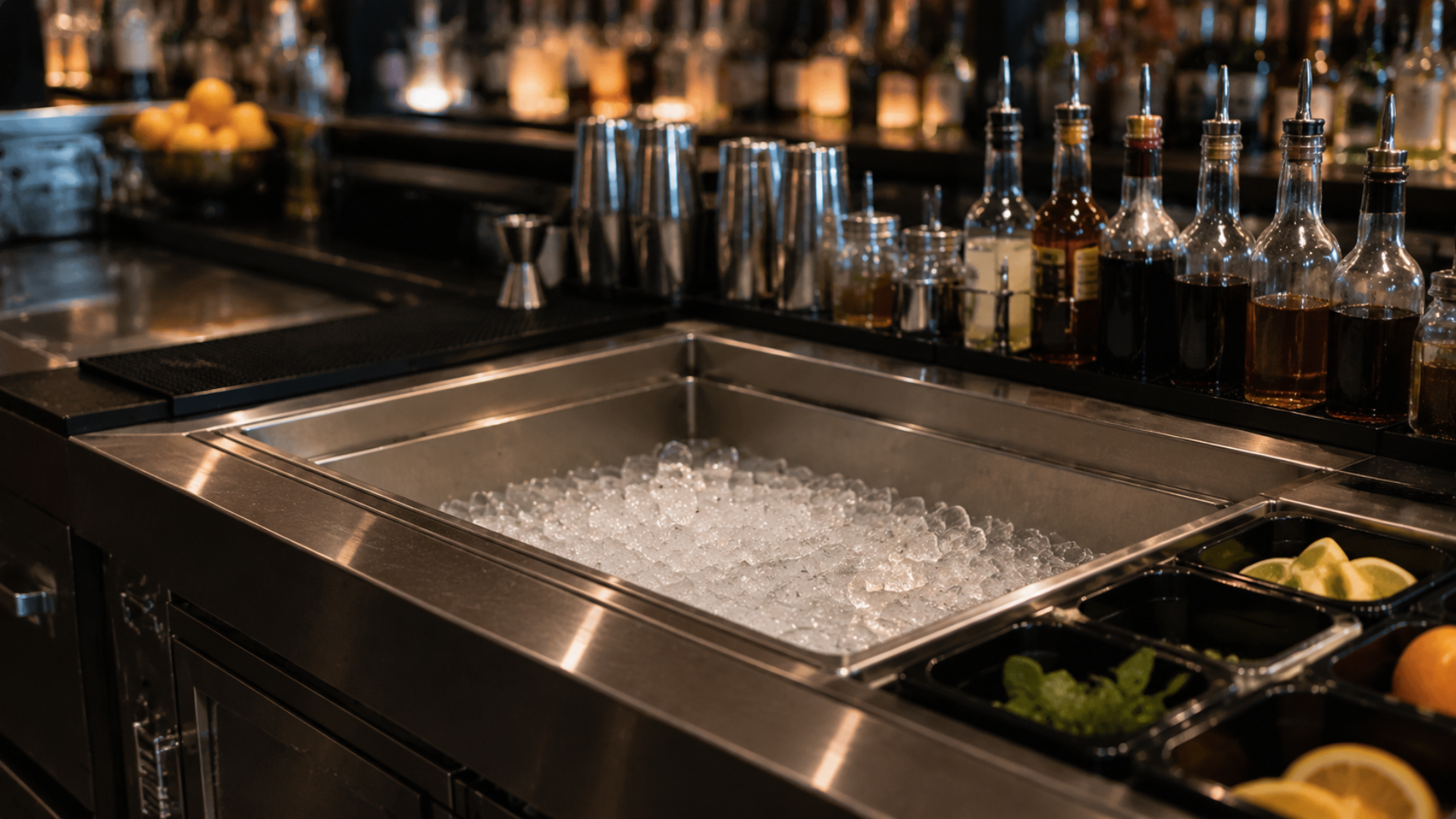 restaurant ice shortage during busy bar service