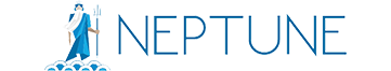 A blue logo for next insurance on a white background