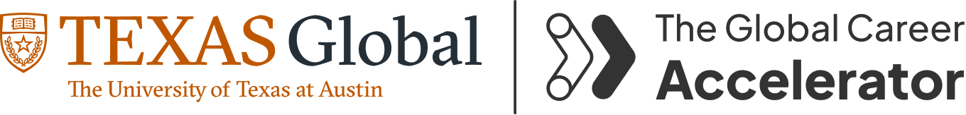 UT Austin and The Global Career Accelerator logos
