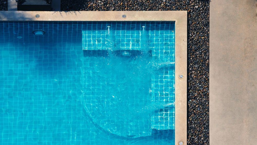 Swimming Pool With Water Bubbles Comin Out — Beaches Pool Supplies in Kewarra Beach, QLD