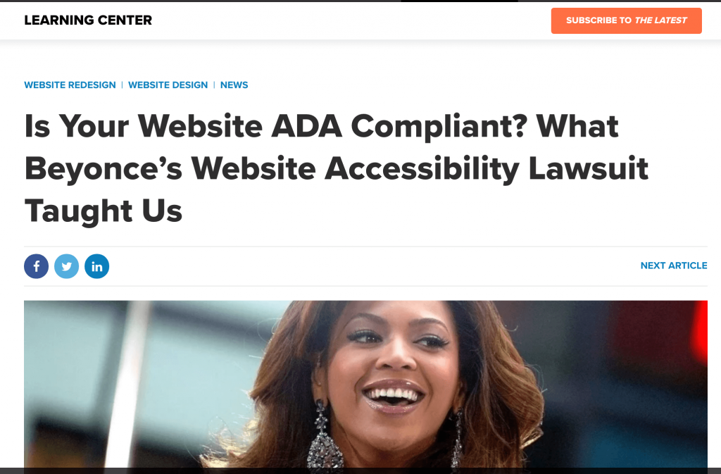 Is your website ada compliant
