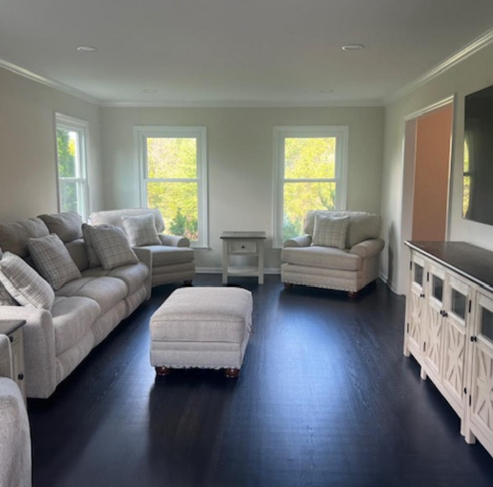 Modern living room upgrade by Honey-Doo handyman in Sayreville NJ
