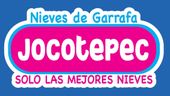 Garrafa con helado y texto