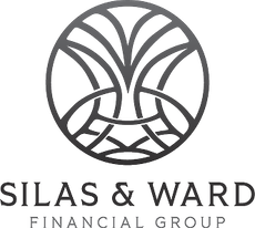Gray circular logo with intertwined lines and