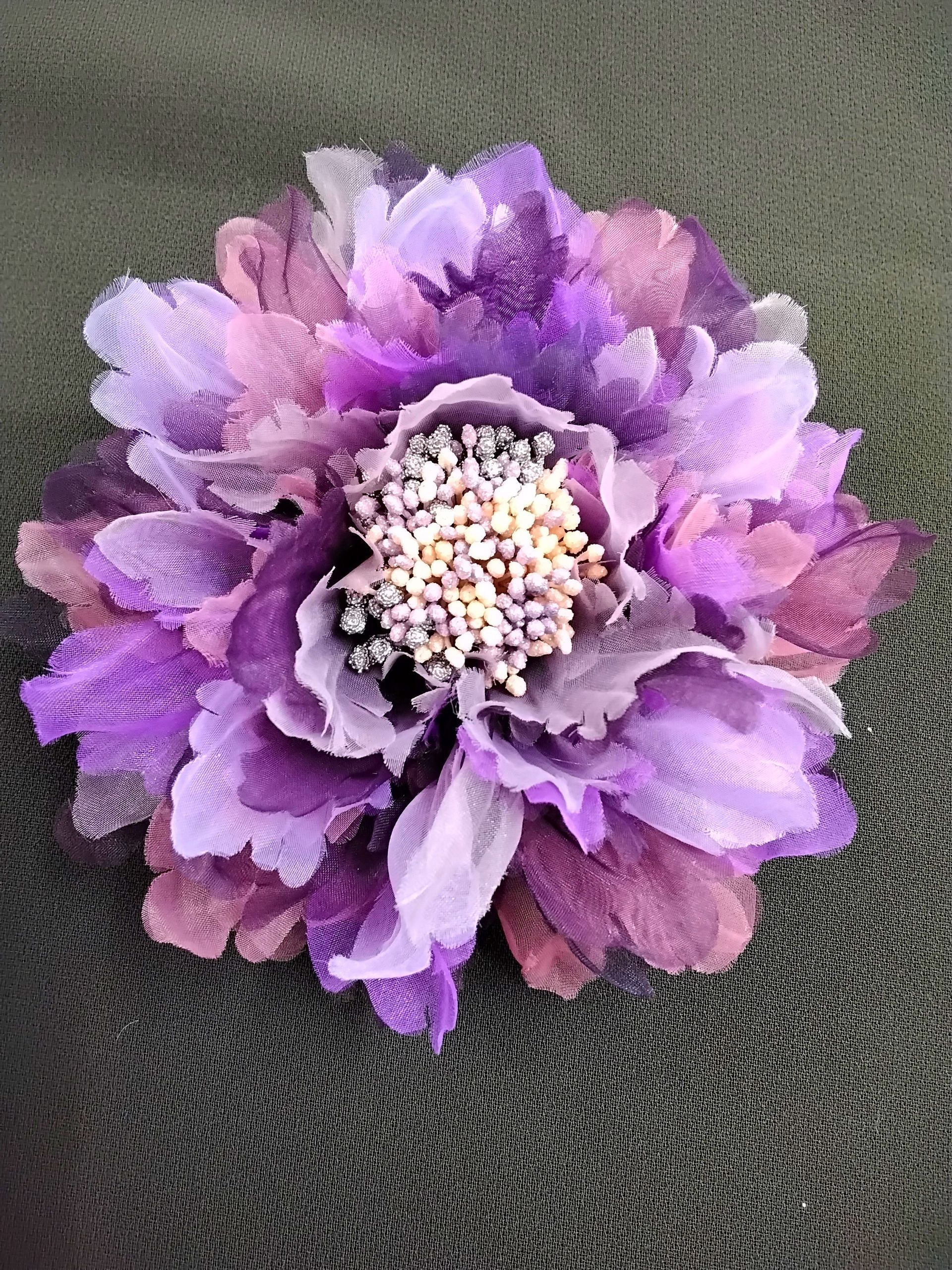 紫霞｜手工布藝胸花