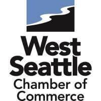 The logo for the west seattle chamber of commerce.