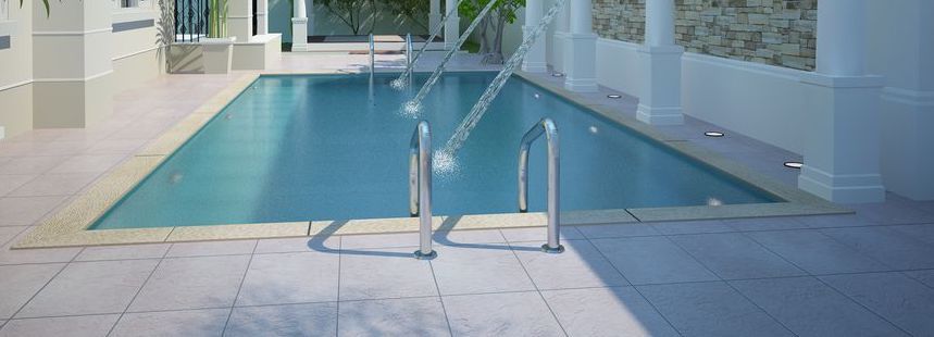 A Swimming Pool With A Skimmer Attached To The Side Of It — Ballina Pool Shop In Ballina, NSW