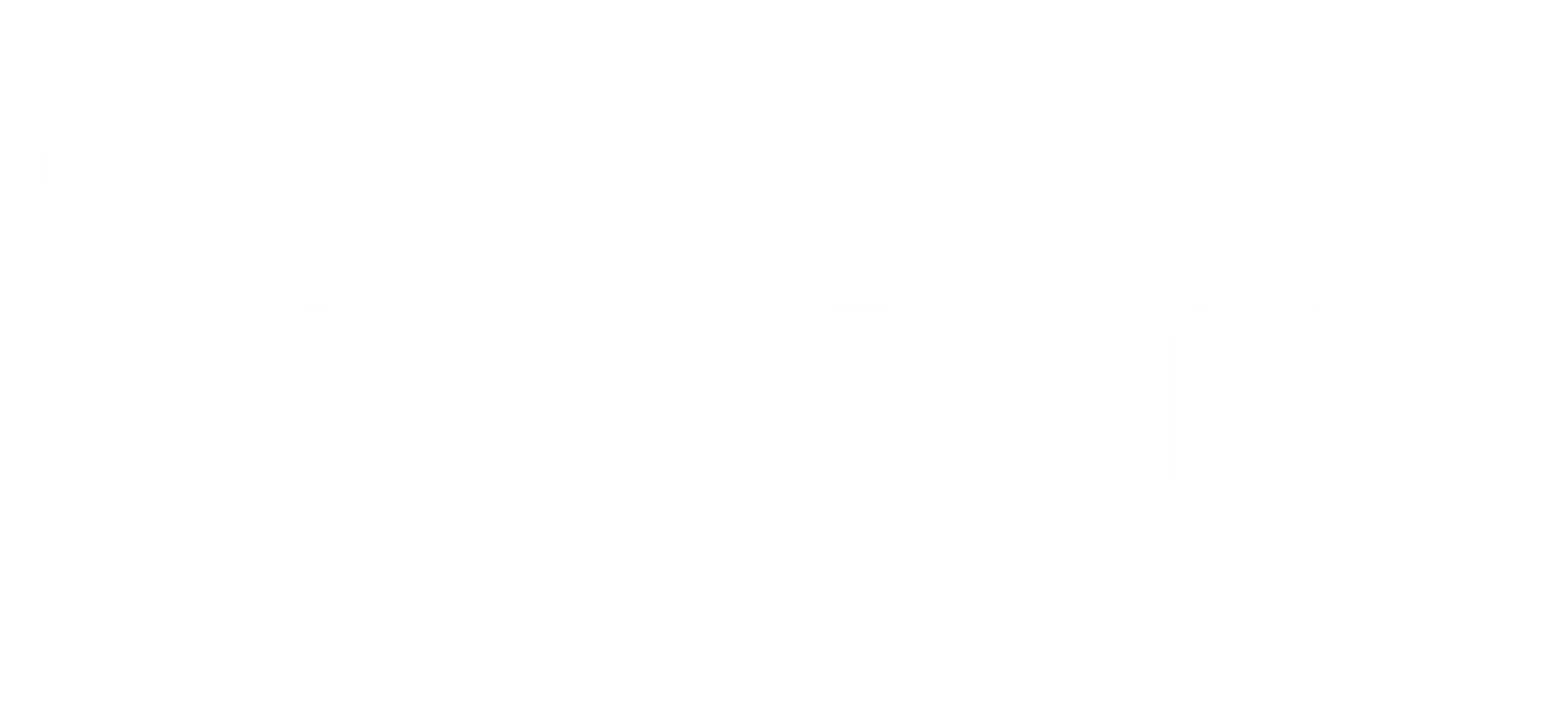 A red and blue logo on a white background.