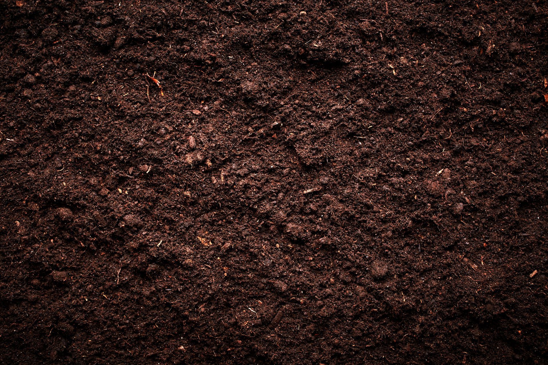 Top view of soil from a trusted soil supplier. Top view of soil from a trusted soil supplier.