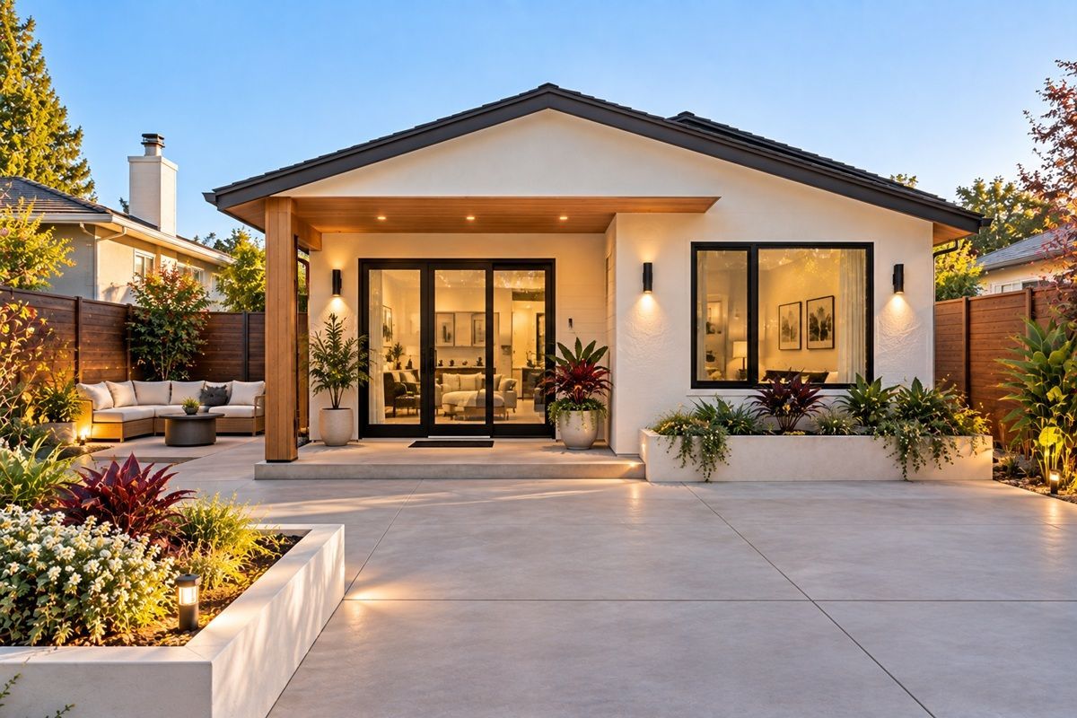 Completed garage conversion ADU in Manteca