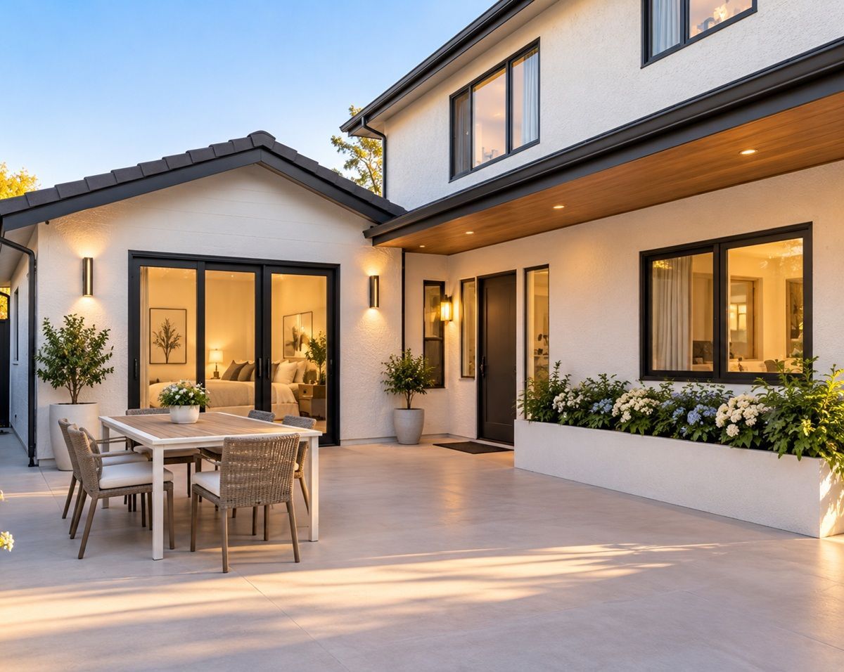 Attached ADU project in Ripon backyard