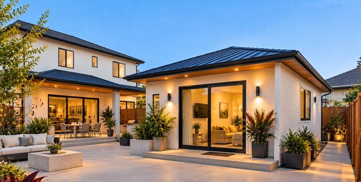 Detached ADU project in Stockton backyard