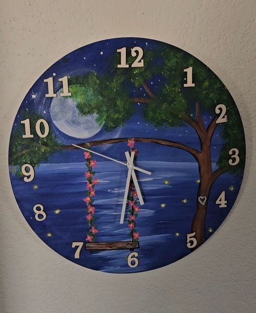 make a real clock and paint it
