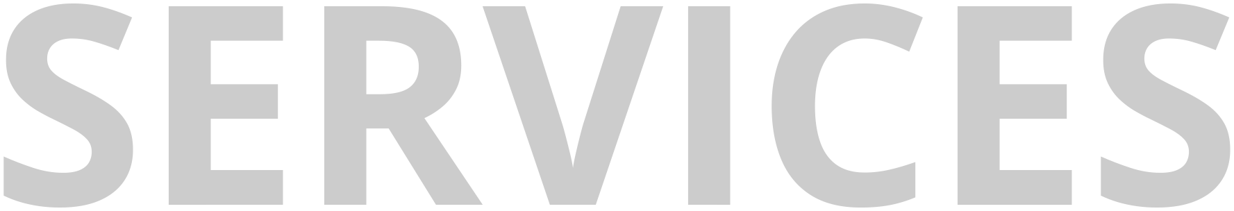 Gray text that spells out the word SERVICES.