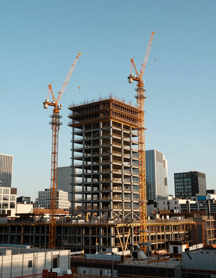 Development — UK construction site in progress