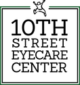 10th Street Eye Care Center logo with green border and black text on white background