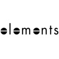 Black lowercase “elements” logo on a white background