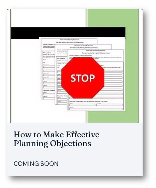 Make effective planning objections
