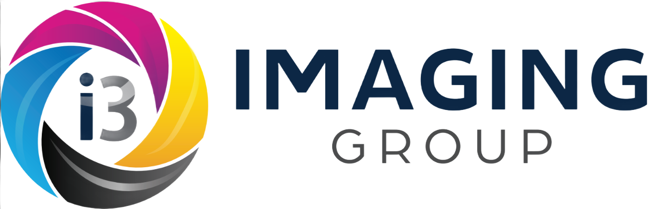 IMAGING Group logo with colorful circular &ldquo;i3&rdquo; icon and dark blue text on white background