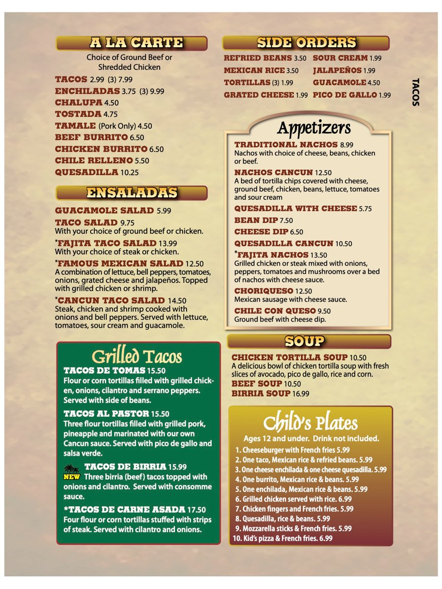 Crescent Springs KY Cancun Mexican Bar & Grill