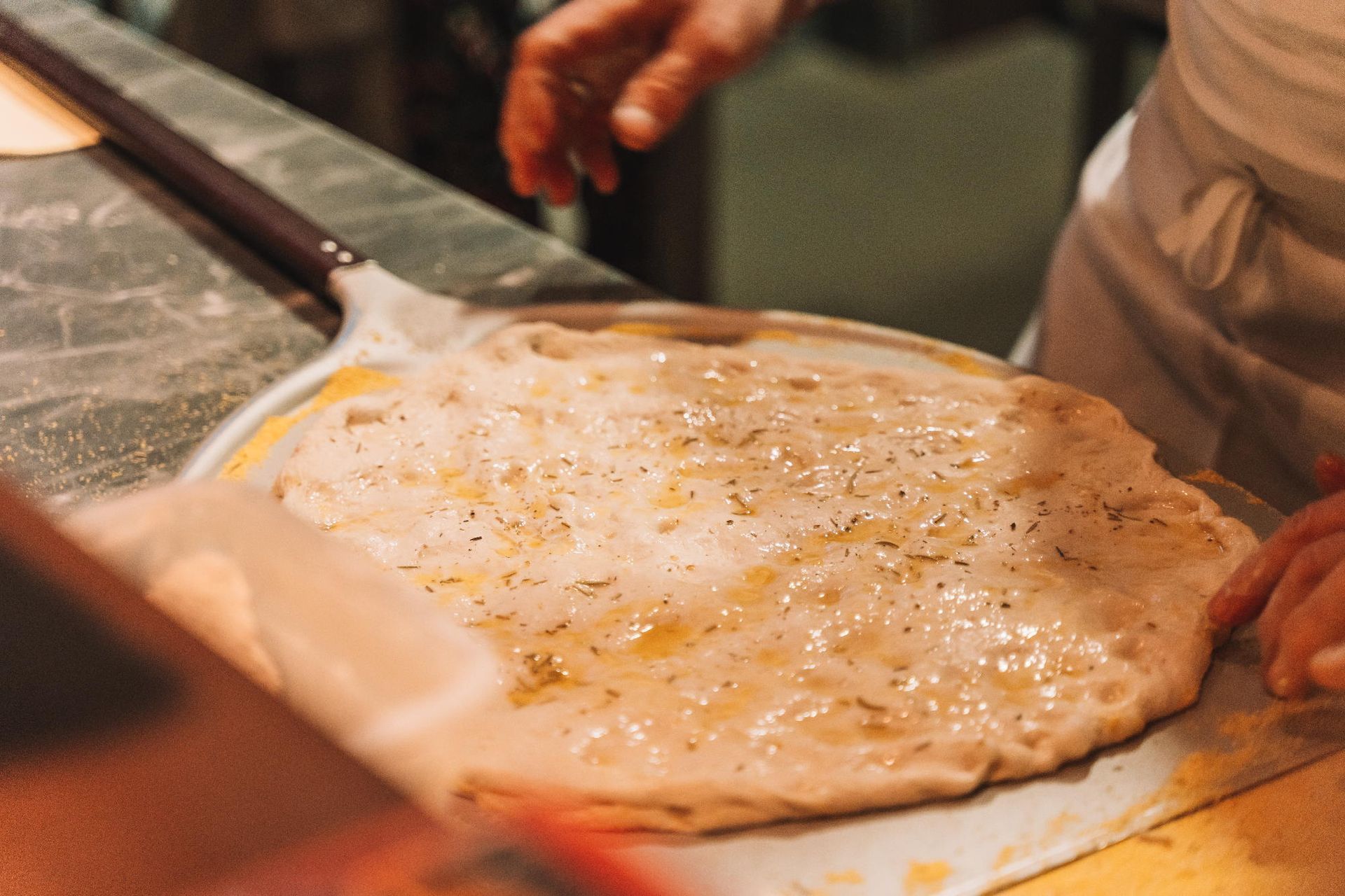Focaccia cotta a legna Osteria Francesco Sarzana