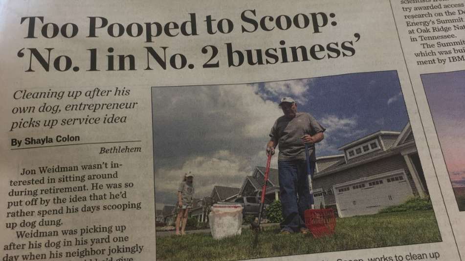 Newspaper headline 