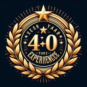 40 years of experience badge