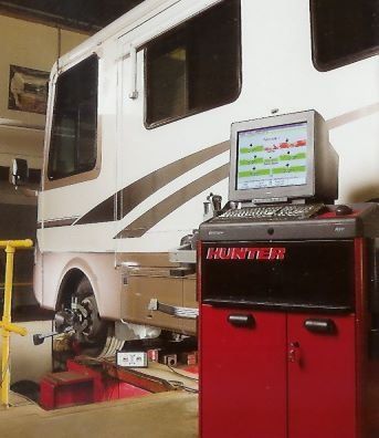 Hunter wheel alignment system