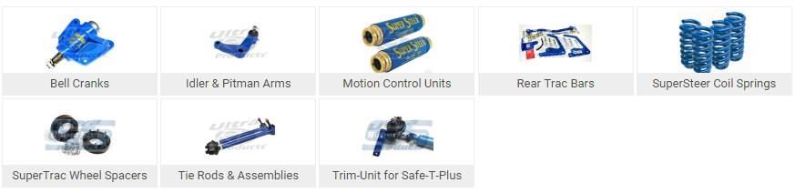 SuperSteer parts categories