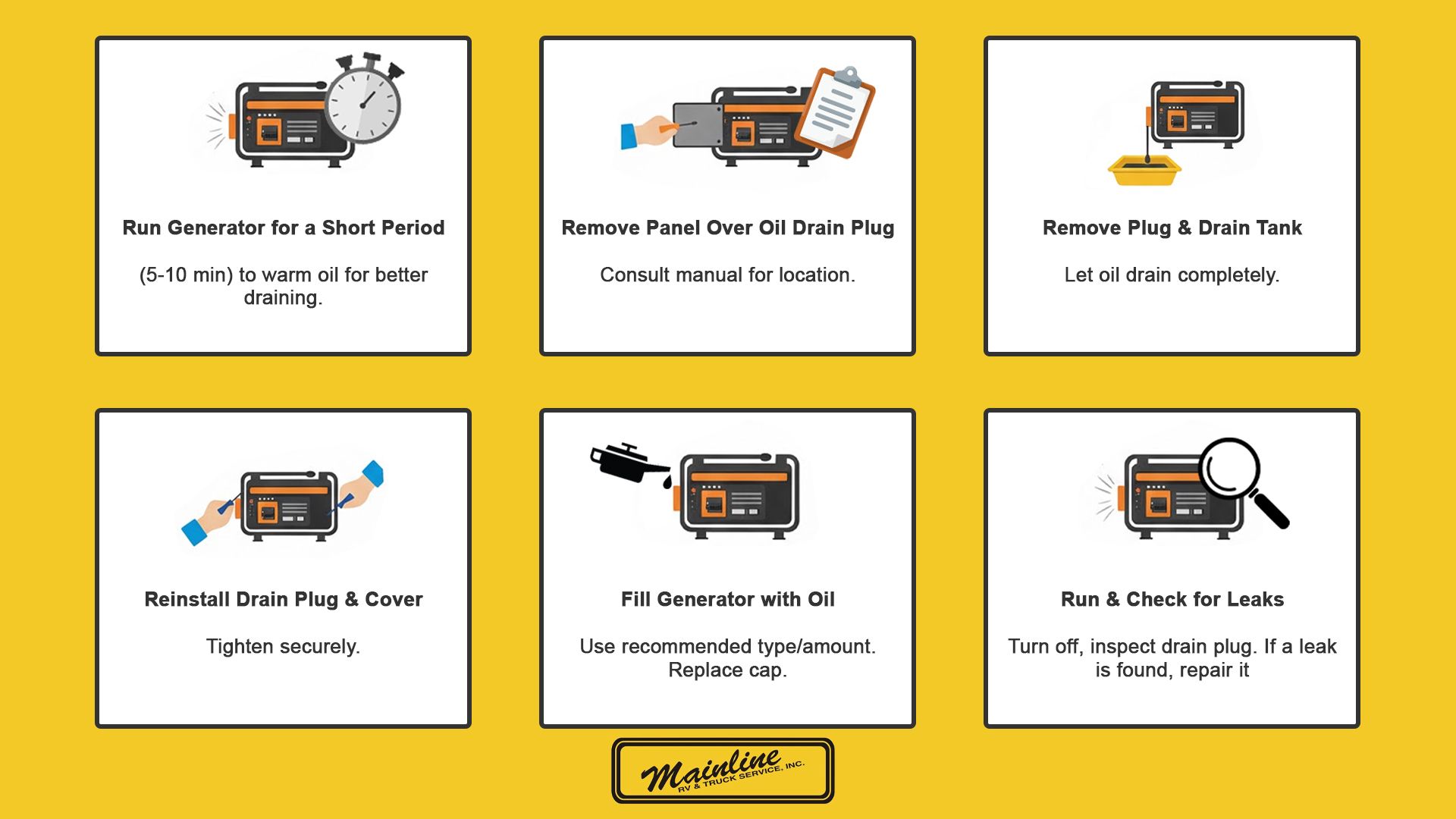 RV generator maintenance guide