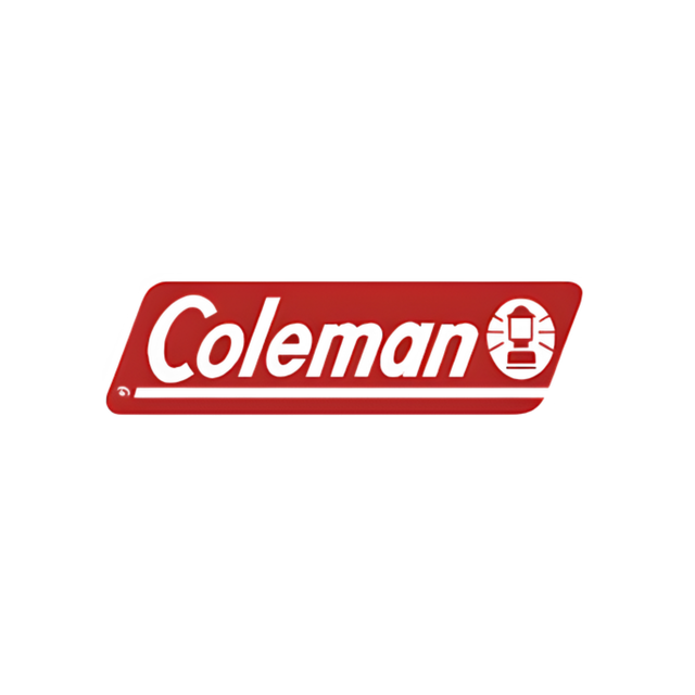 Heavy Metal HVAC LLC -Coleman logo, white text on red rectangle, with globe icon.