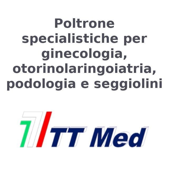 A logo for poltrone specialistiche per ginecologia otorinolaringoiatria podologia e seguiolini