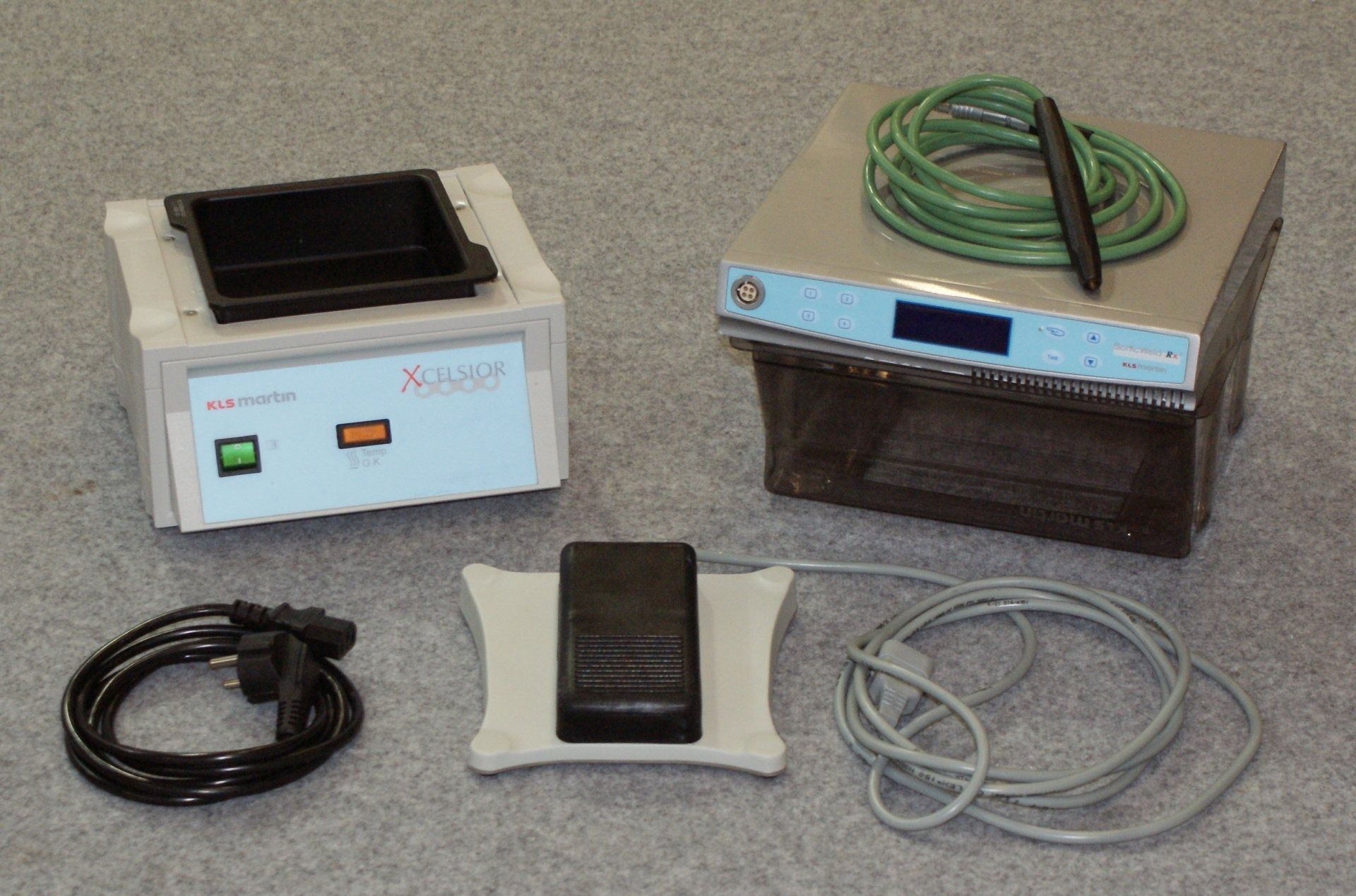 A bunch of wires are connected to a machine