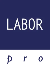 The logo for labor pro is on a blue background.