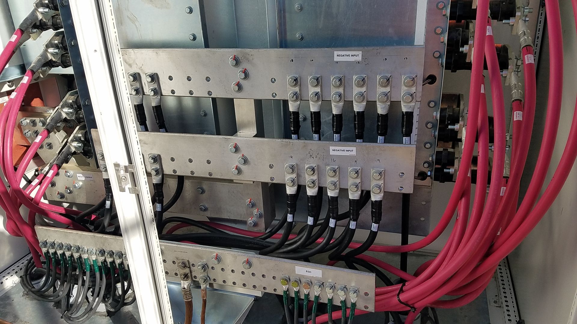 Inside switches from the electrical panel.