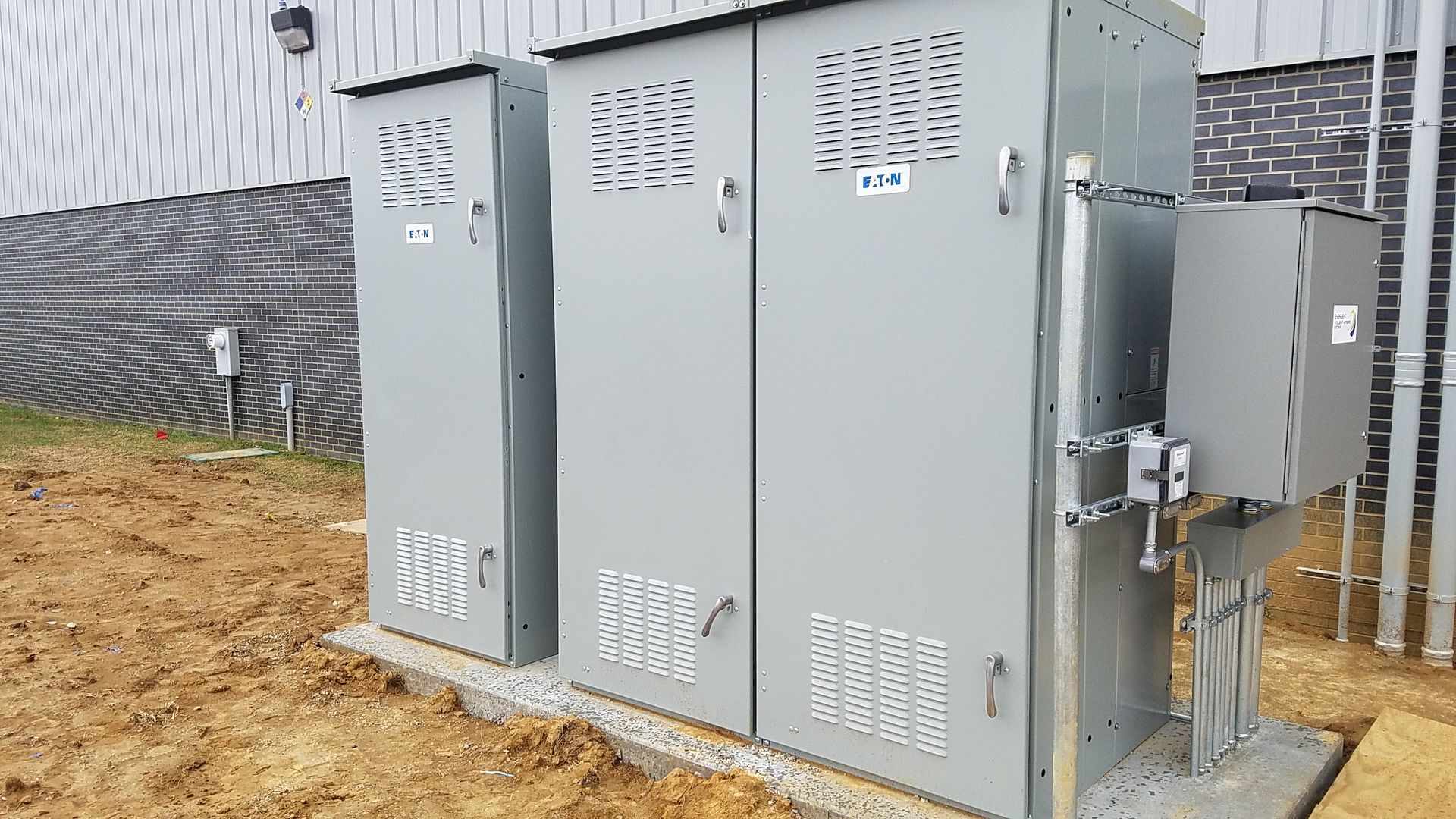 An electrical panel that is ready to install ouside of Vuteq.