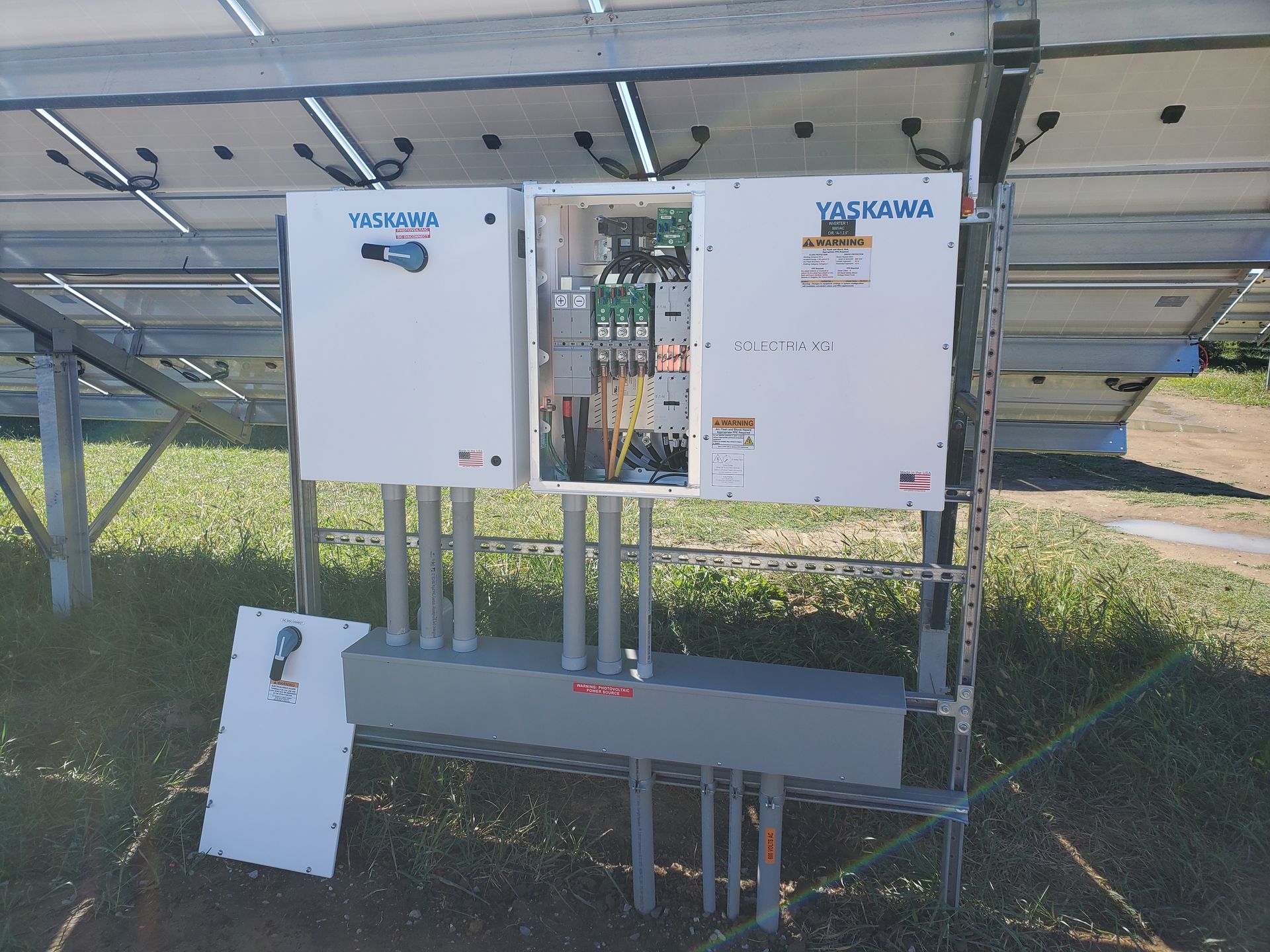 Electrical Panel Inface open, revealing a SIEMENS.