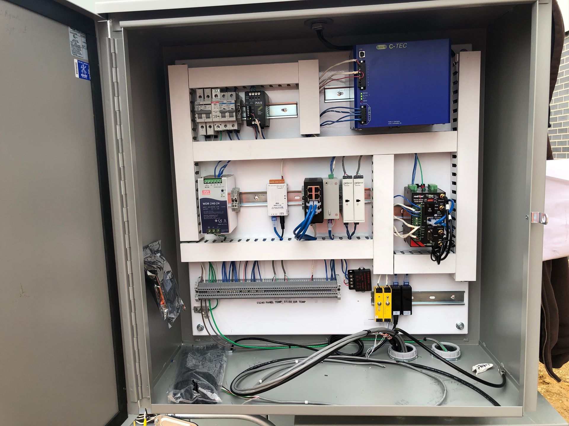 inside an electrical panel