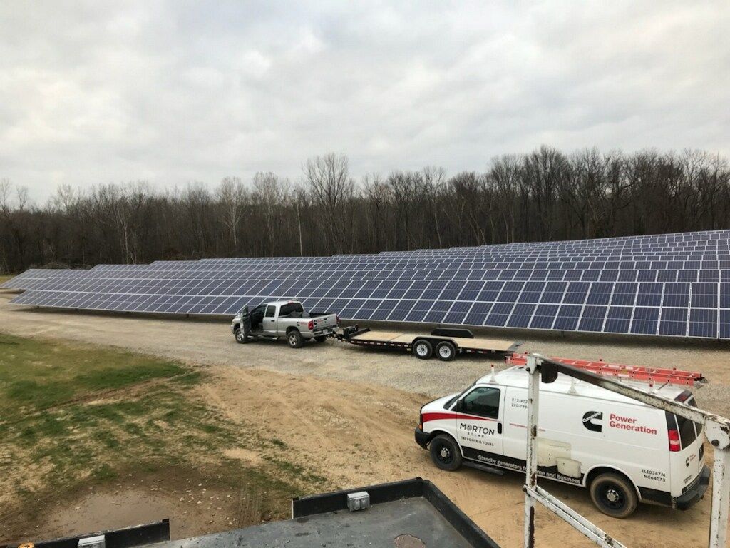 The construction of solar for Indiana American Water (IAW)