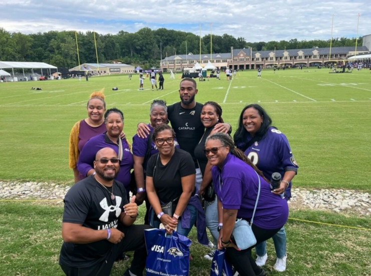 Heart of the Schools staff at Ravens training camp