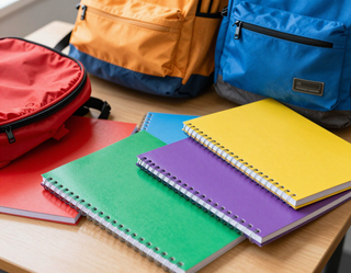 Cuadernos y mochilas escolares