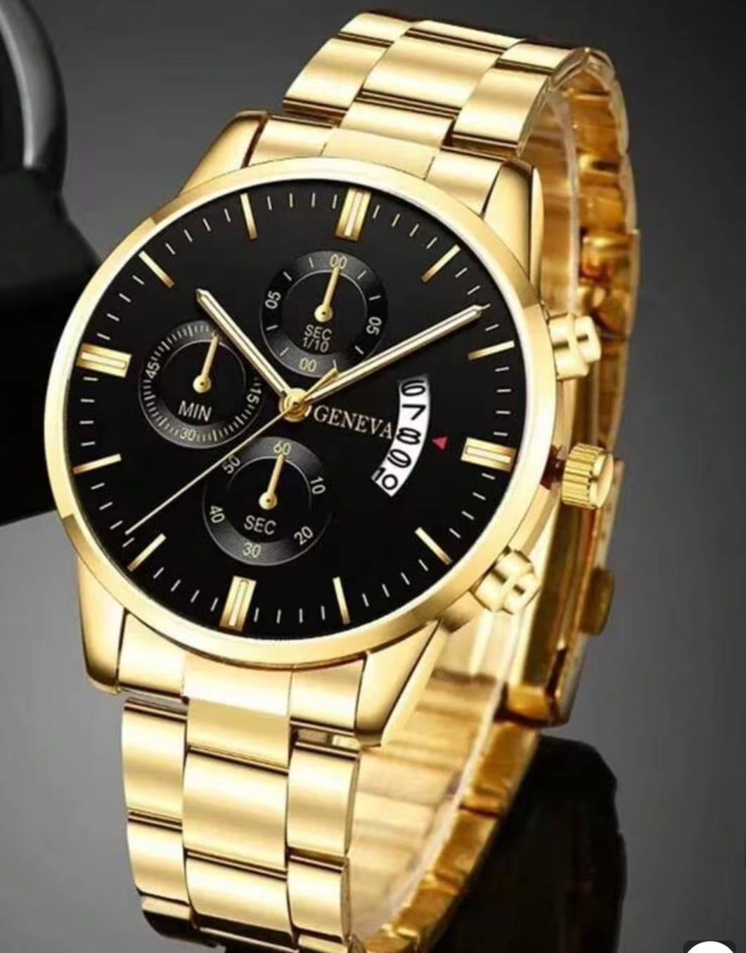 Gaiety Men's Quartz Watch Classic White / Luxury  Blue Dial / Leather Strap/ Waterproof casual Business Watch