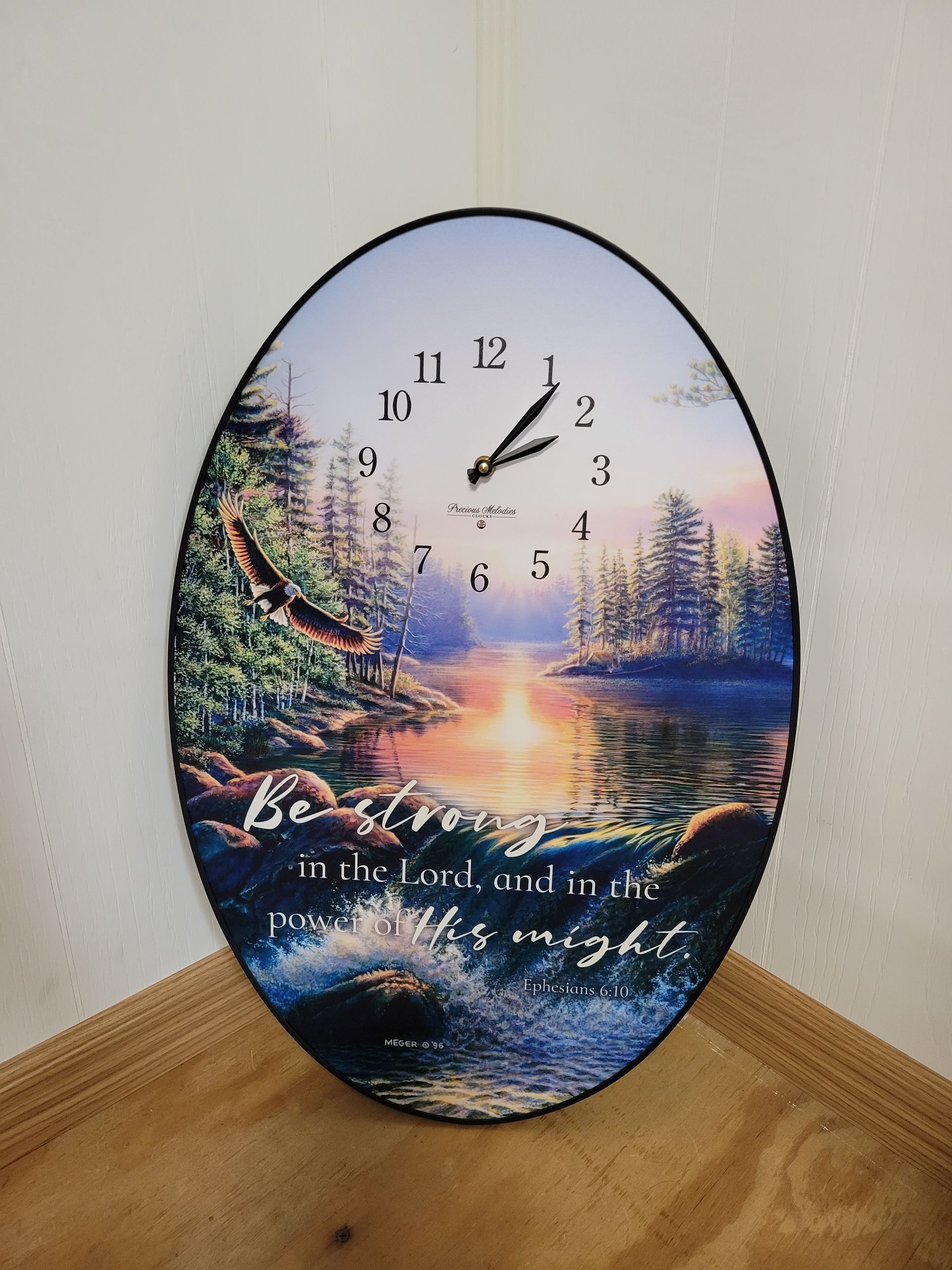 Oval Musical Clock — New Holland, PA — Cedar Lane Dry Goods and Quilts