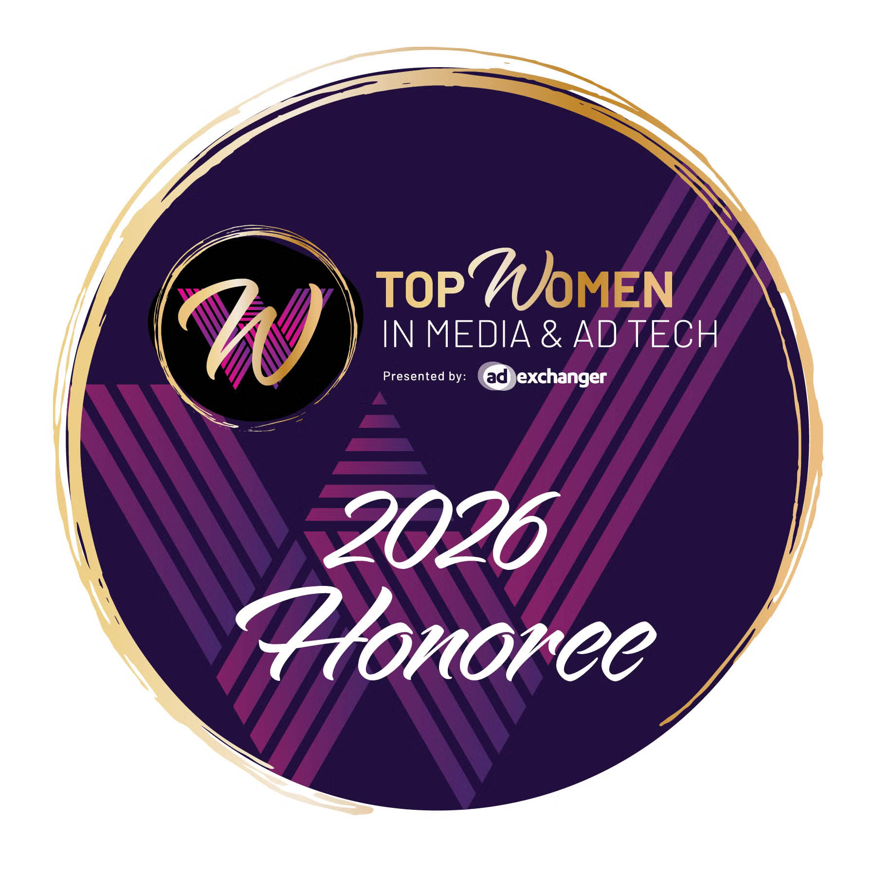 AdExchanger “Top Women in Media & Tech” 2026 Honoree award badge