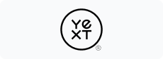 YO!XT logo in black circle on white background