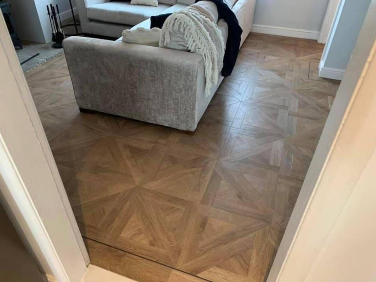 Derbyshire Flooring Specialists basket weave LVT Karndean flooring in Derby