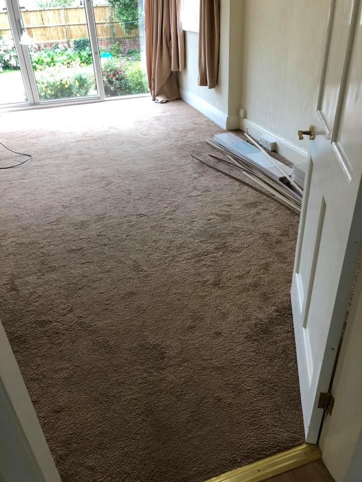 Newly fitted lounge carpet