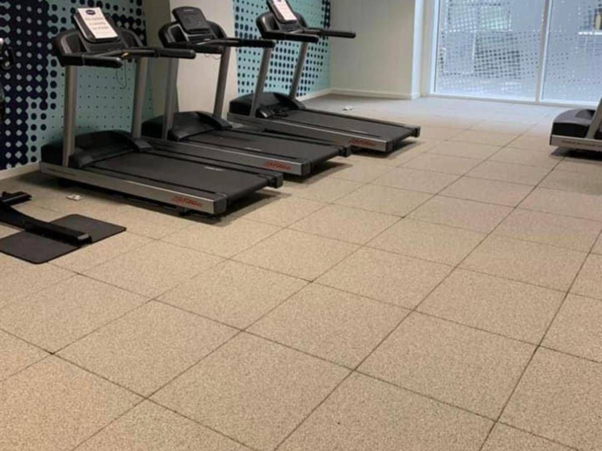 Derbyshire Flooring Specialists rubber flooring installed in a Derbyshire gym