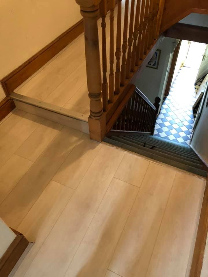 Wood effect flooring fitted in an Amber Valley property