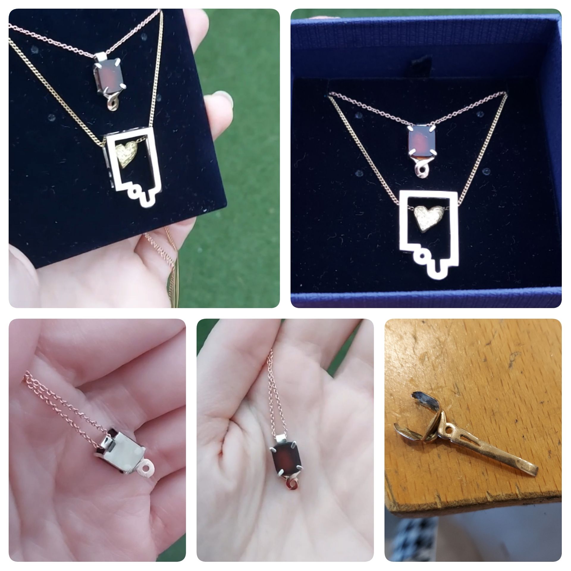 M5  Familie stuk, kapotte zegelring tot hanger gemaakt.